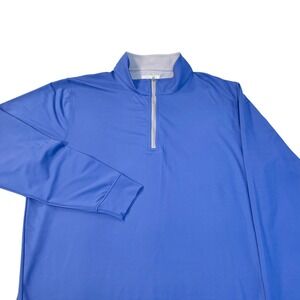 Collars & Co  Quarter Zip Pullover shirt ‎ men's largeBlue Performance  Golf